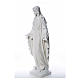 Our Lady of Miracles in reconstituted Carrara marble, 100 cm s18