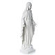 Our Lady of Miracles in reconstituted Carrara marble, 100 cm s3