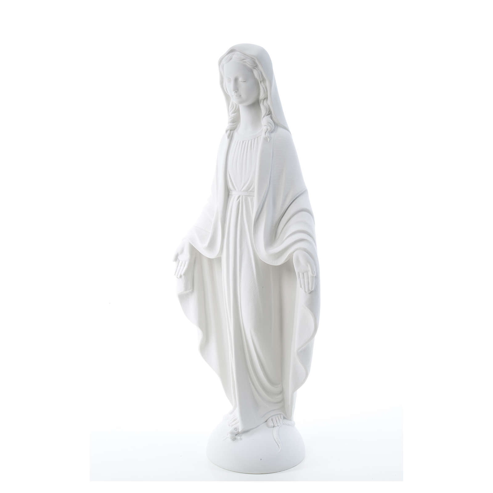 Statue Vierge Miraculeuse poudre de marbre 40 cm | vente en ligne sur