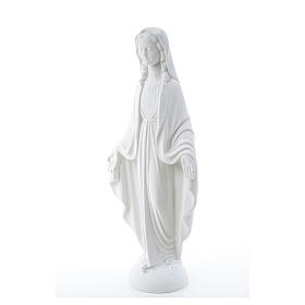 Our Lady of Miracles in reconstituted Carrara marble 75 cm