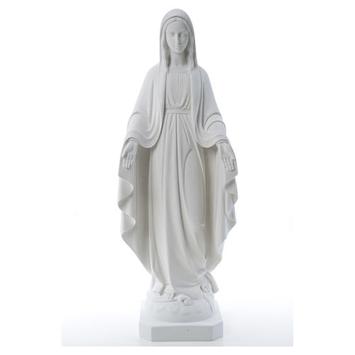 Our Lady of Miracles, reconstituted Carrara marble statue 50-80 cm 9