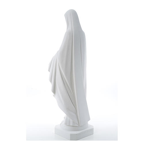 Our Lady of Miracles, reconstituted Carrara marble statue 50-80 cm 3