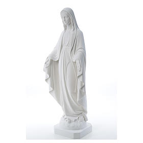 Statue Vierge Miraculeuse poudre marbre blanc 50-80 cm