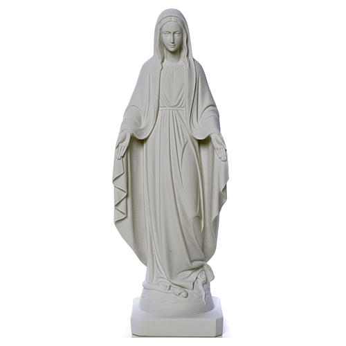 Statue Vierge Miraculeuse poudre marbre blanc 50-80 cm 5