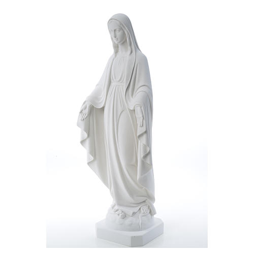 Statue Vierge Miraculeuse poudre marbre blanc 50-80 cm 10