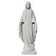 Statue Vierge Miraculeuse poudre marbre blanc 50-80 cm s1