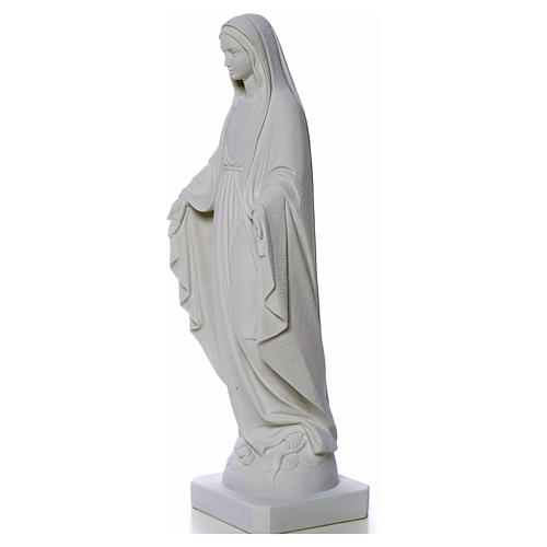 Our Lady of Miracles, reconstituted Carrara marble statue 50-80 cm 7