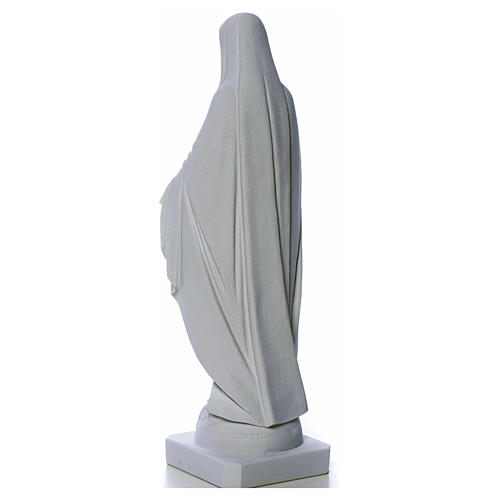 Our Lady of Miracles, reconstituted Carrara marble statue 50-80 cm 8