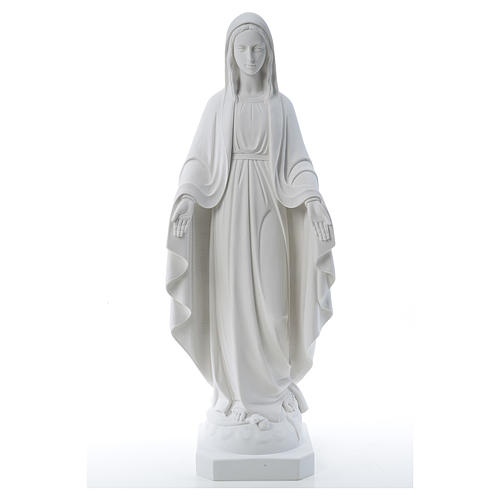 Our Lady of Miracles, reconstituted Carrara marble statue 50-80 cm 1