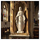 Our Lady with open arms, statue in reconstituted marble, 110 cm s2