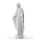 Virgen brazos abiertos 110cm de mármol blanco s6