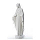 Virgen brazos abiertos 110cm de mármol blanco s2