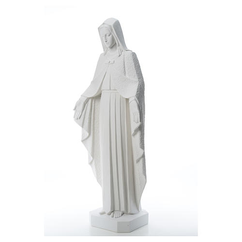 Madonna braccia aperte 110 cm statua marmo bianco 6