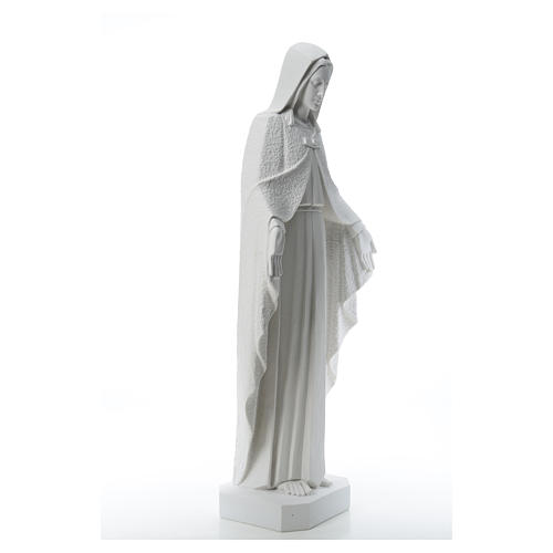 Madonna braccia aperte 110 cm statua marmo bianco 8