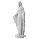Virgem Maria braços abertos 110 cm imagem mármore branco s4