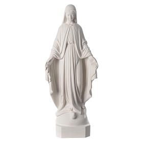 Our Lady of Miracles statue in reconstituted Carrara marble 62 cm
