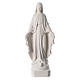 Our Lady of Miracles statue in reconstituted Carrara marble 62 cm s1