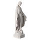 Virgen de la Milagrosa de mármol blanco 62-74 cm s3