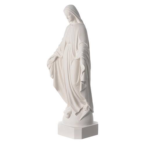 24" Our Lady of Miracles statue, composite Carrara marble 2