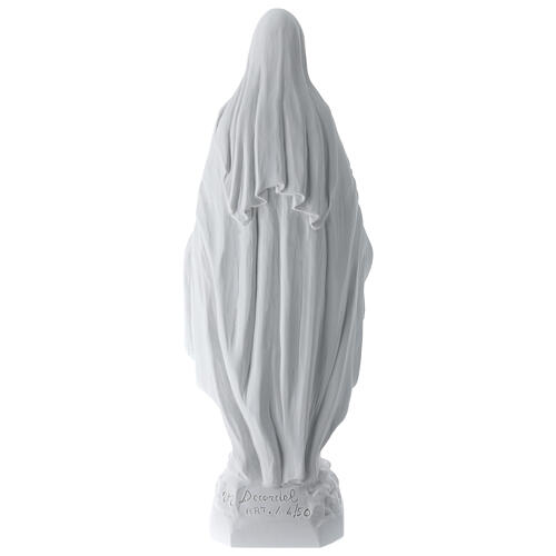 Virgen de la Milagrosa mármol de carrara 50 cm 5