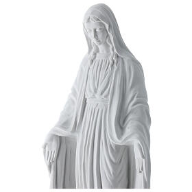 Madonna Miracolosa marmo bianco Carrara 50 cm
