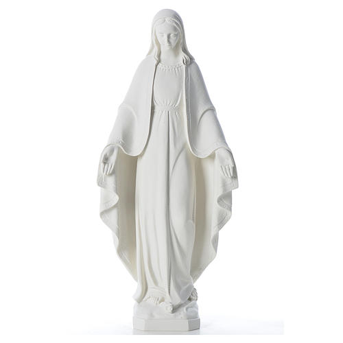 Our Lady of Miracles, 62 cm in reconstituted Carrara marble 1