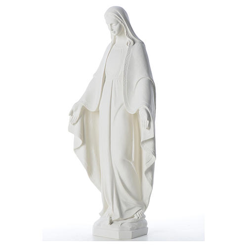 Our Lady of Miracles, 62 cm in reconstituted Carrara marble 2