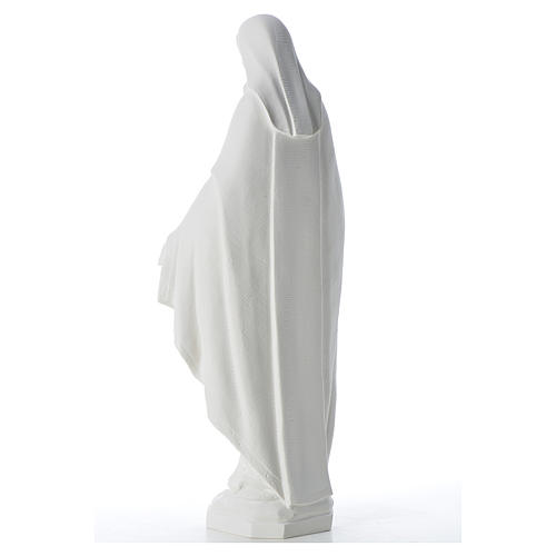 Our Lady of Miracles, 62 cm in reconstituted Carrara marble 3