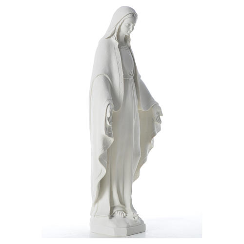 Statue Vierge Miraculeuse poudre de marbre 62 cm 4