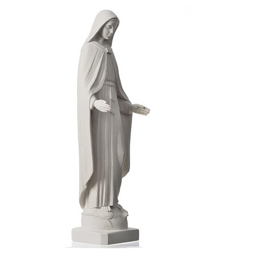 Vierge Miraculeuse marbre blanc reconstitué 62 cm 6