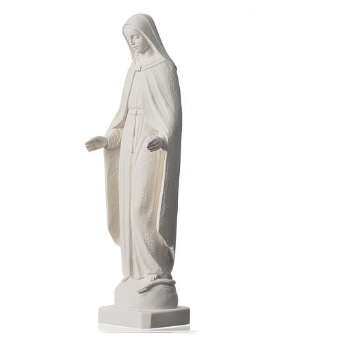 Madonna Miracolosa braccia strette 62 cm marmo bianco 3