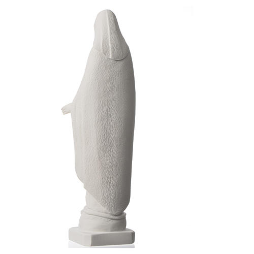 Nossa Senhora Milagrosa cabeça baixa 62 cm mármore branco 8