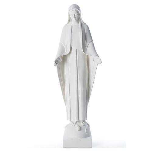 Our Lady of Miracles in reconstituted marble 60-80 cm 1
