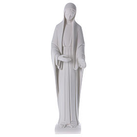 Statue Vierge Marie poudre de marbre blanc 60-80 cm