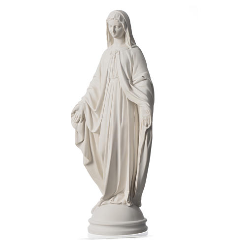 Statue Miraculeuse poudre de marbre blanc 60 cm 7