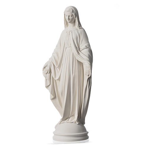 Statue Miraculeuse poudre de marbre blanc 60 cm 3