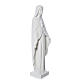 Statua Madonna 36 cm polvere di marmo bianco s2