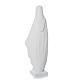 Statua Madonna 36 cm polvere di marmo bianco s4