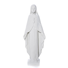 Our Lady statue in reconstituted carrara marble 36 cm