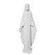 Our Lady statue in reconstituted carrara marble 36 cm s1