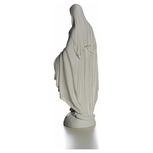 Our Lady over the world, statue in reconstituted carrara, 25 cm 7