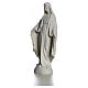 Statue Vierge Marie en marbre blanc 25 cm s6