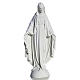 Statue Vierge Marie en marbre blanc 25 cm s1