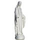 Statue Vierge Marie en marbre blanc 25 cm s4