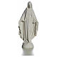 Madonna sul mondo 25 cm marmo bianco Carrara s5