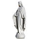 Madonna sul mondo 25 cm marmo bianco Carrara s2