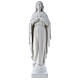 Our Lady with hand over heart, 79 cm reconstituted marble statue s1