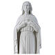Our Lady with hand over heart, 79 cm reconstituted marble statue s2