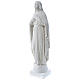 Our Lady with hand over heart, 79 cm reconstituted marble statue s3