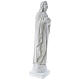 Our Lady with hand over heart, 79 cm reconstituted marble statue s4